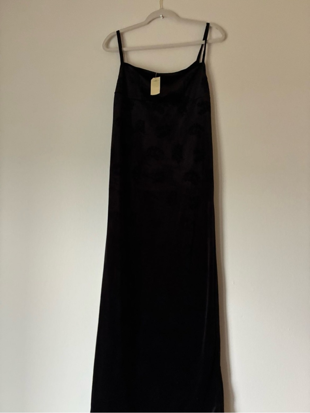 Vintage American Eagle Outfitters Velvet Black Slip Maxi Dress